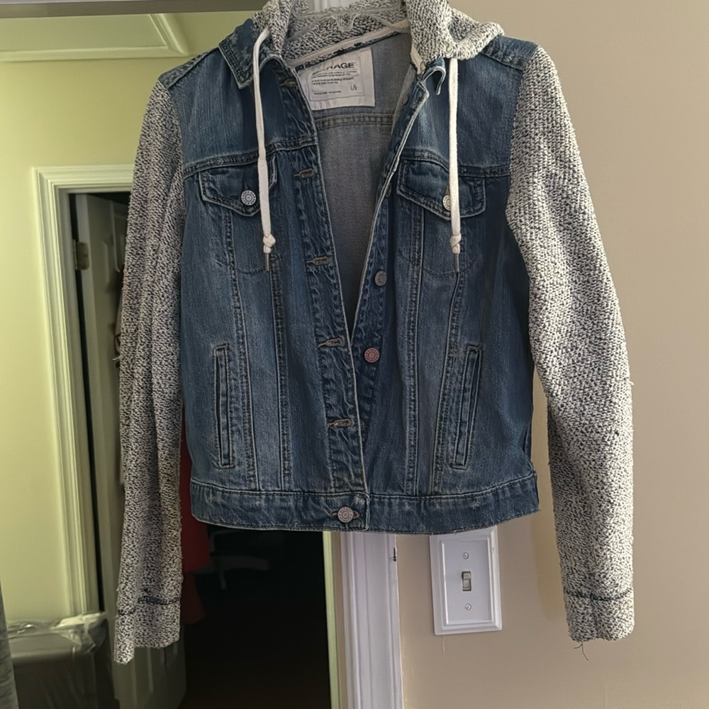 Garage women’s Jean jacket with hood